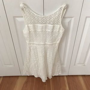 White lace dress